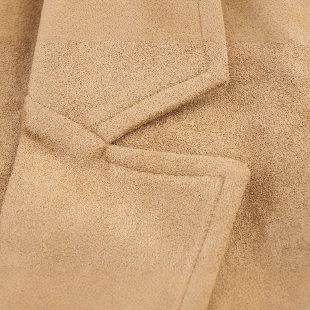 Damen Lässiger Kunstleder-Mantel mit übergroßem Schnitt EB