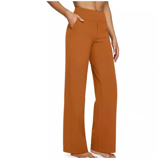 Damen Weitgeschnittene Lounge-Hose mit elastischem Bund EB
