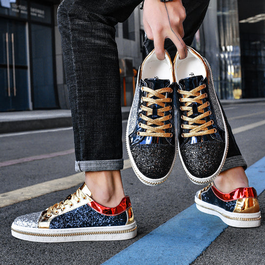Damen Glitzernde Sneakers mit hochwertiger Sohle von EB