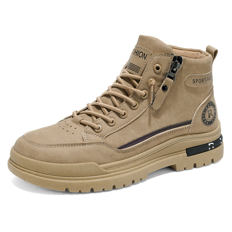 Damen High-Top Sneakers mit praktischem Reißverschluss und rutschfester Sohle EB