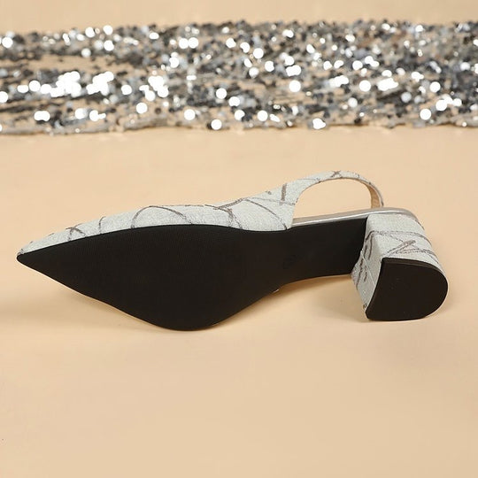 Damen Elegante und stilvolle Pumps mit geschwungenem Absatz EB
