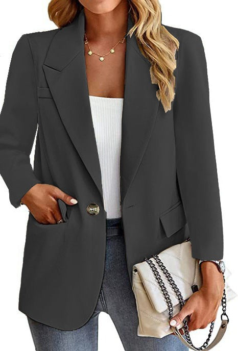 Damen Blazer mit modischen Taschen und elegantem Schnitt EB