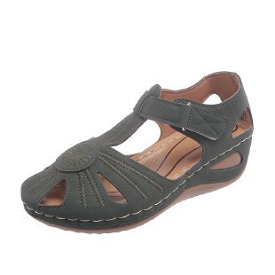 Damen komfortable Wedge-Sandalen mit ergonomischem Fußbett EB