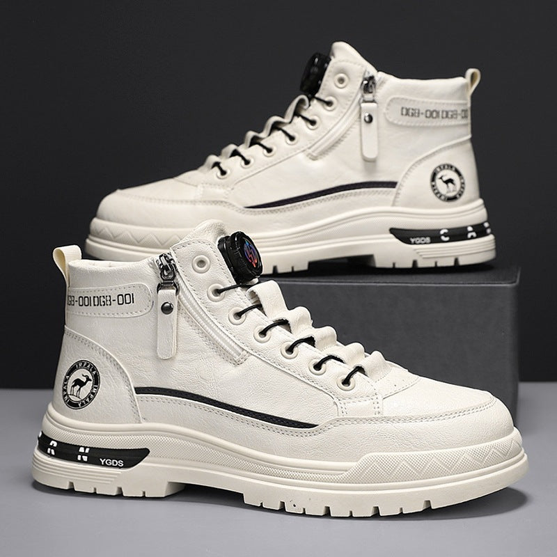 Damen modische High-Top Sneakers mit praktischer Schnellschnürung EB