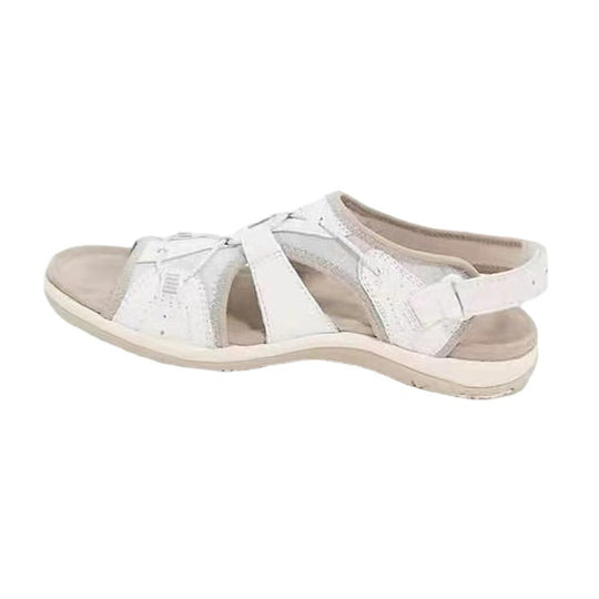 Damen Komfortable Freizeitsandalen mit anatomischer Fußbettung und verstellbarem Klettverschluss EB