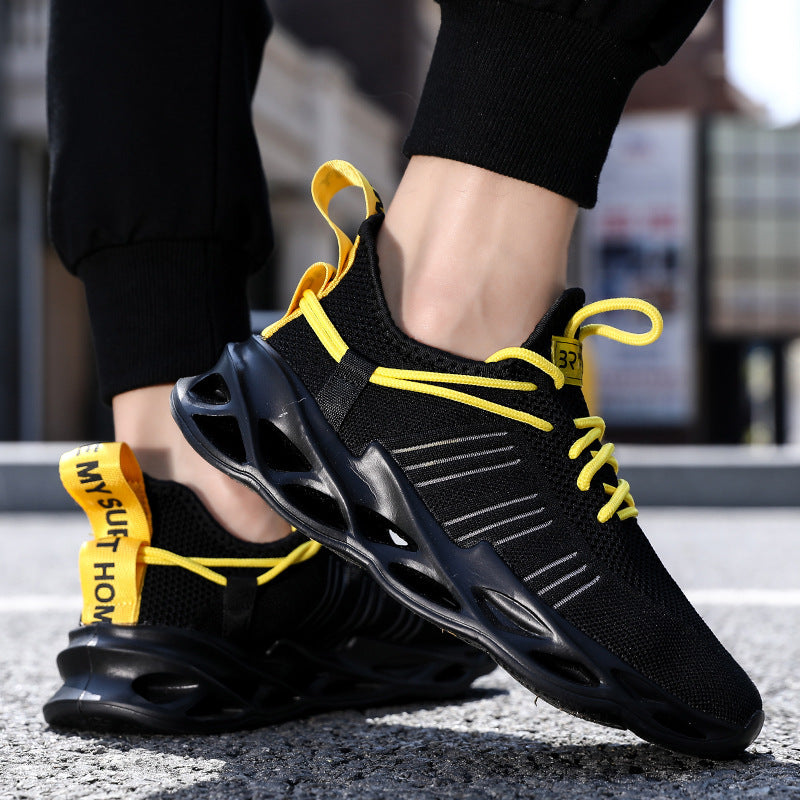 Damen Sportliche Leichtgewicht Laufschuhe mit atmungsaktiver Mesh-Oberfläche und dämpfender Sohle EB