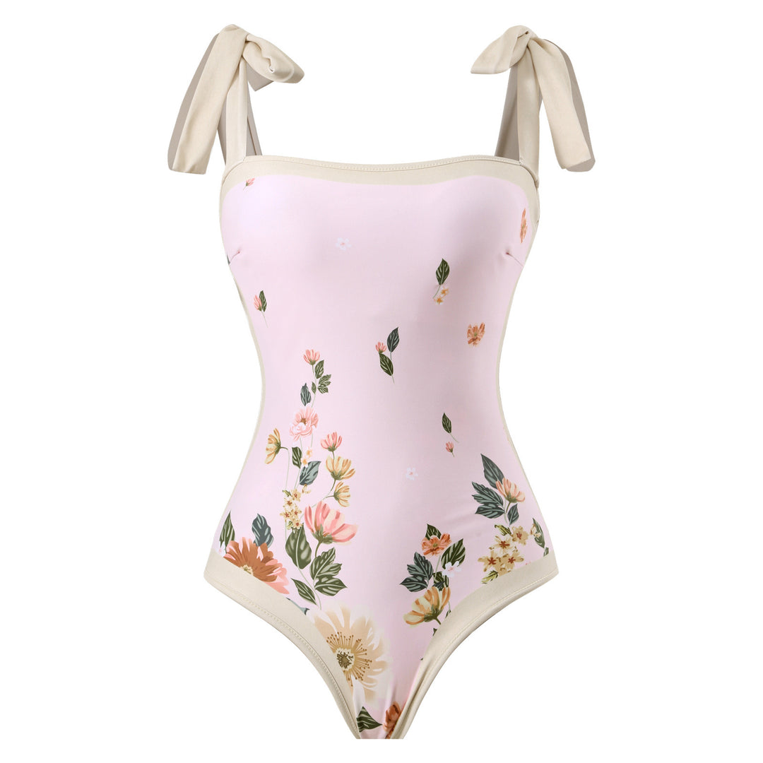Damen Eleganter Schwimmanzug mit floralem Design EB