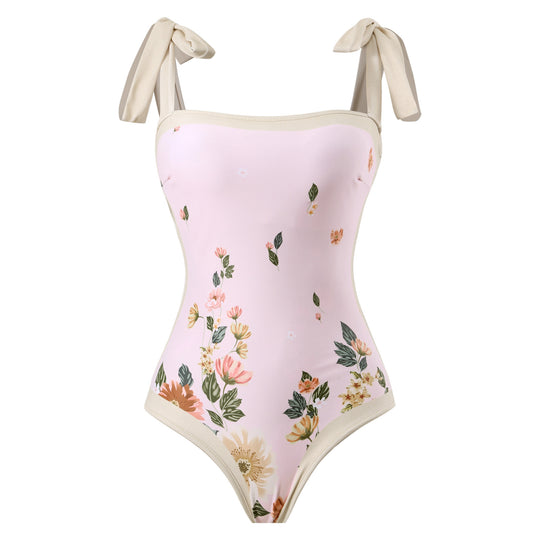 Damen Eleganter Schwimmanzug mit floralem Design EB