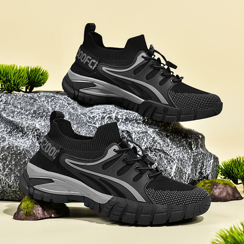 Damen Sportliche Outdoor-Sneaker mit atmungsaktivem Mesh-Obermaterial und rutschfester Sohle EB