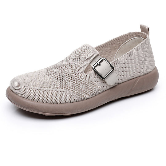 Damen Atmungsaktive Slip-On Schuhe mit verstellbarem Riemen EB