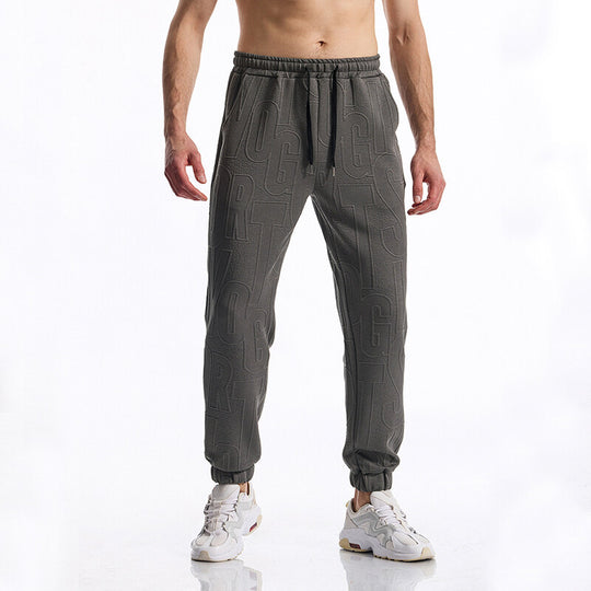 Herren Freizeit-Hose mit elastischem Bund und großem Logoprint EB