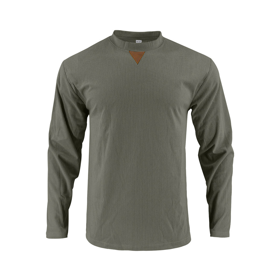 Herren Langarmshirt mit strukturiertem Rippdesign EB