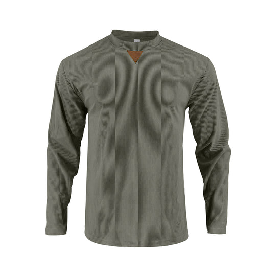 Herren Langarmshirt mit strukturiertem Rippdesign EB