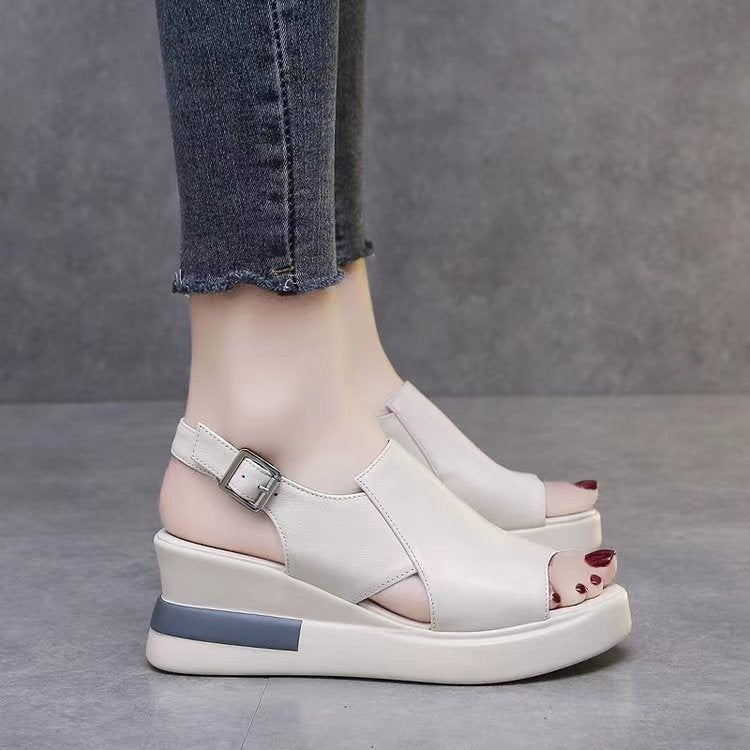 Damen Komfortable Sling-Sandalen mit doppelter Riemenführung EB
