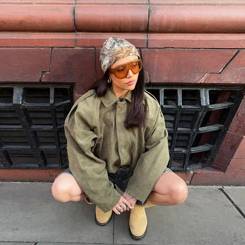 Damen Oversized Jacke im lässigen Stil EB