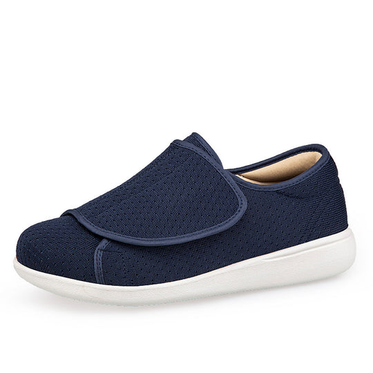 Herren nan orthopädischer Pantoffel mit verstellbarem Klettverschluss, atmungsaktivem Mesh und stoßdämpfender Schaumstoffsohle EB