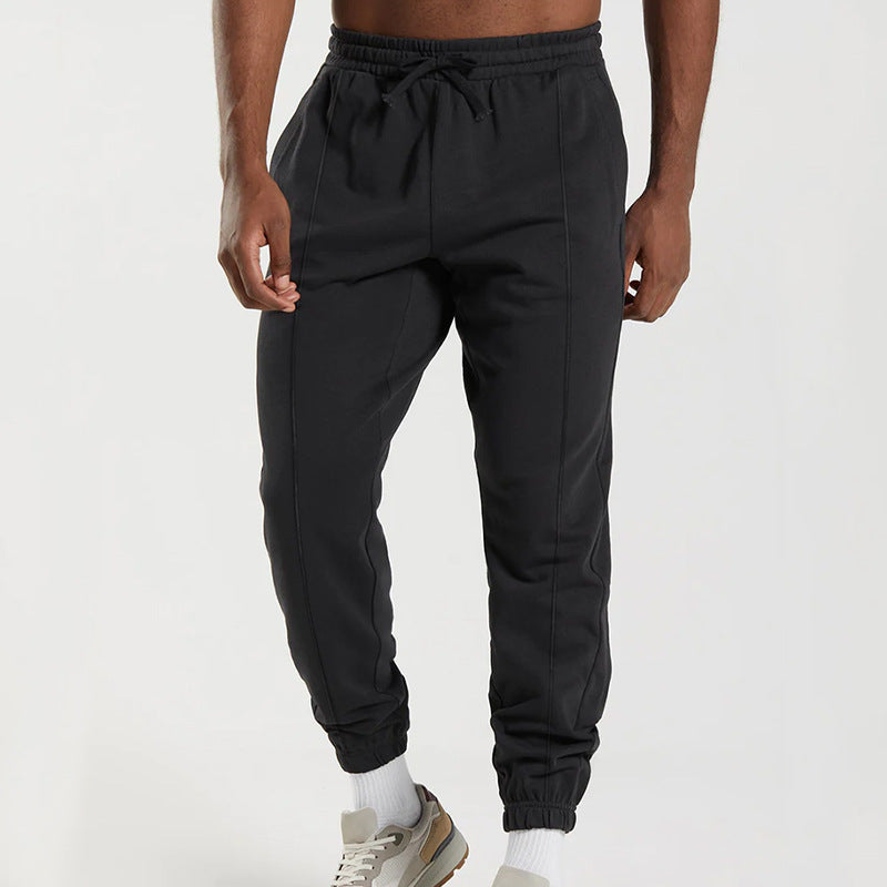 Herren sportliche Jogginghose mit elastischem Bund und seitlichen Taschen EB