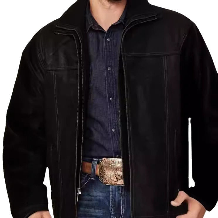Herren hochwertige jacke mit modernen Details und praktischen Taschen EB