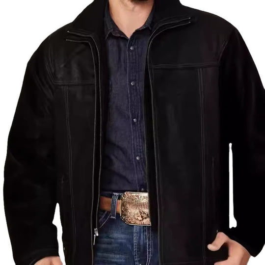 Herren hochwertige jacke mit modernen Details und praktischen Taschen EB