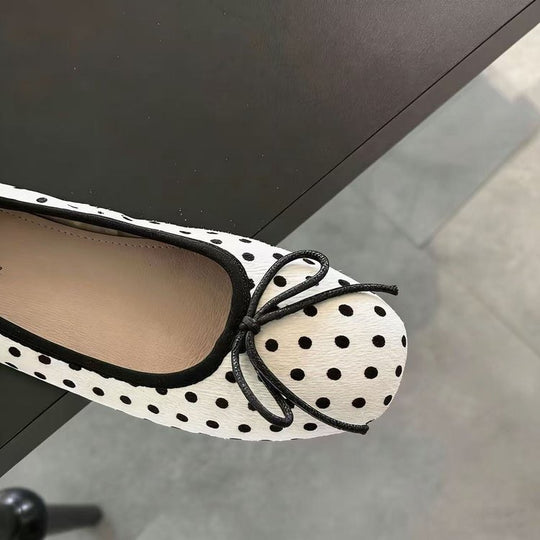 Damen Ballerinas mit schickem Punkte-Design und bequemer Sohle EB