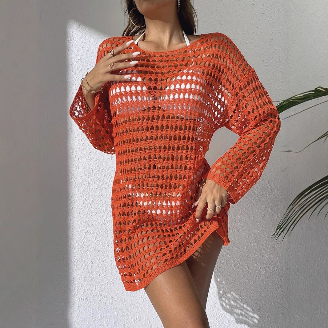 Damen Häkel-Strandkleid EB 1779788163