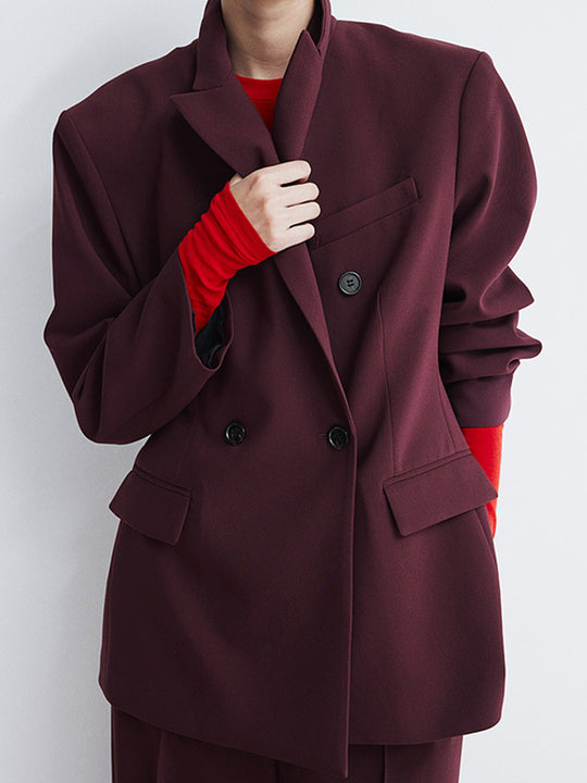 Damen Oversized Blazer mit doppelter Knopfleiste und modernem Schnitt EB
