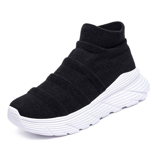 Damen Sportliche High-Top Sneakers mit elastischem Obermaterial EB