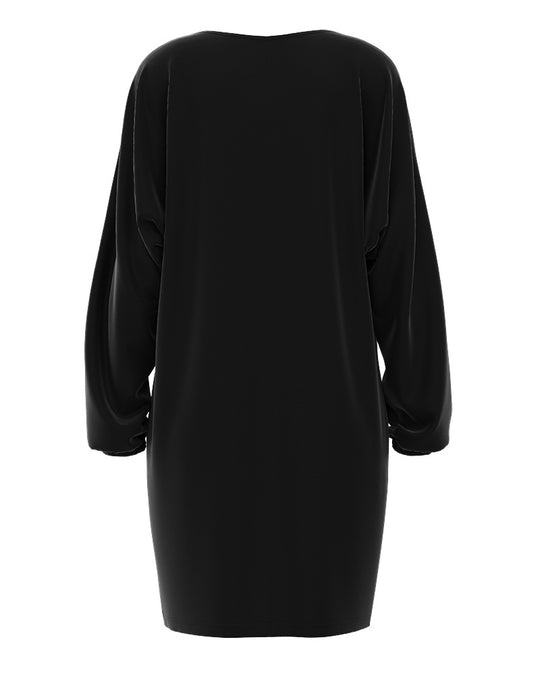 Damen lässiges Weihnachtskleid mit einzigartigem Druckdesign und weitem Schnitt EB