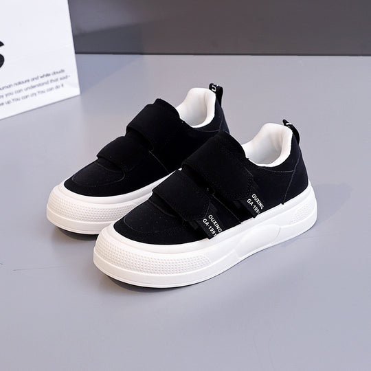 Damen Sneakers mit praktischem Klettverschluss und modischer Plattform EB