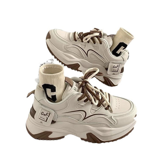 Damen Sportliche Chunky Sneakers mit komfortabler Fütterung und modischem Detail EB
