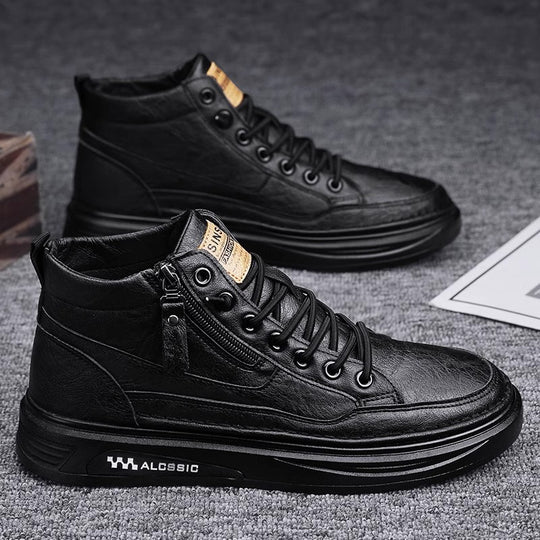 Herren modische High-Top Sneakers mit praktischer seitlicher Reißverschlussöffnung und Hochleistungssohle EB