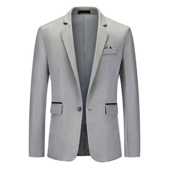 Herren Eleganter Anzugblazer mit feiner Struktur und modernem Schnitt EB