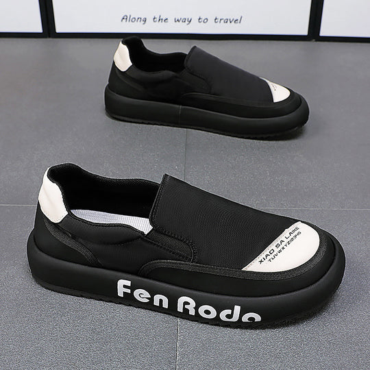 Damen Modische Slip-On Sneakers mit atmungsaktiver Oberflächenstruktur EB