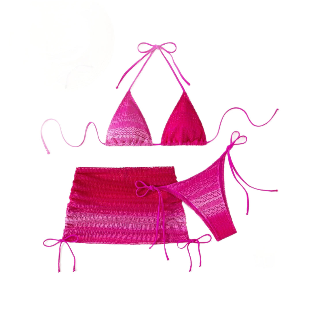 Damen Triangel-Bikini mit kombinierbarem Wickelrock EB