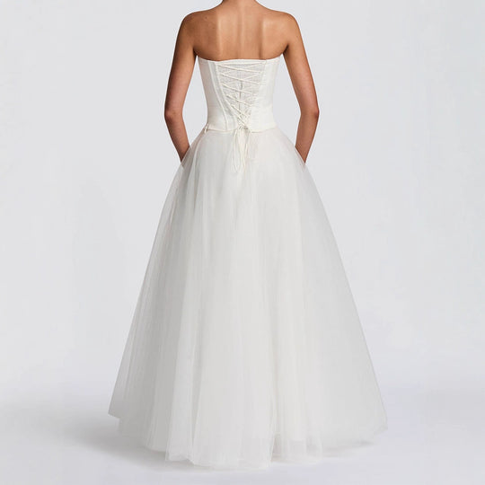 Damen Sorgfältig gestaltetes Hochzeitskleid EB