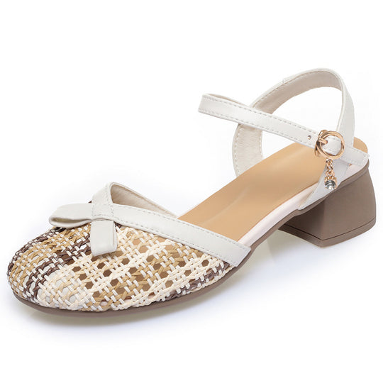 Damen Sling-Pumps mit flacher Riemchen-Detail EB