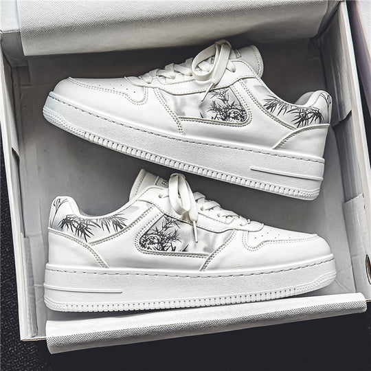 Damen Modische Sneakers mit einzigartigem floralem Motiv EB