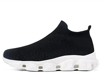 Damen Atmungsaktive Strick-Laufschuhe mit rutschfester Sohle EB