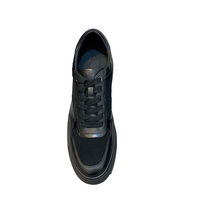 Damen hochwertige Sneaker mit eleganter Wildleder- und Lederkombination EB