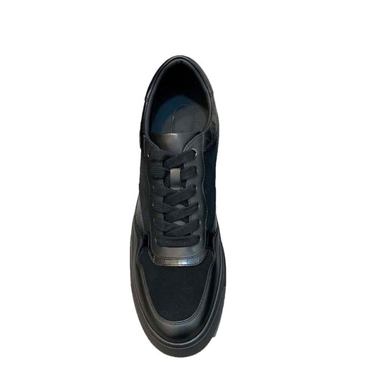 Damen hochwertige Sneaker mit eleganter Wildleder- und Lederkombination EB