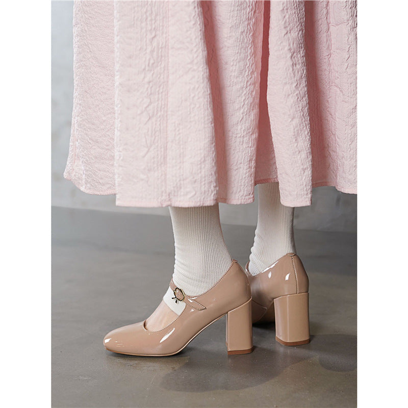 Damen elegante Pumps mit verstellbarem Riemchen EB