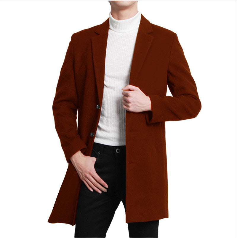 Herren eleganter Langblazer mit schmalem Schnitt und praktischen Taschen EB