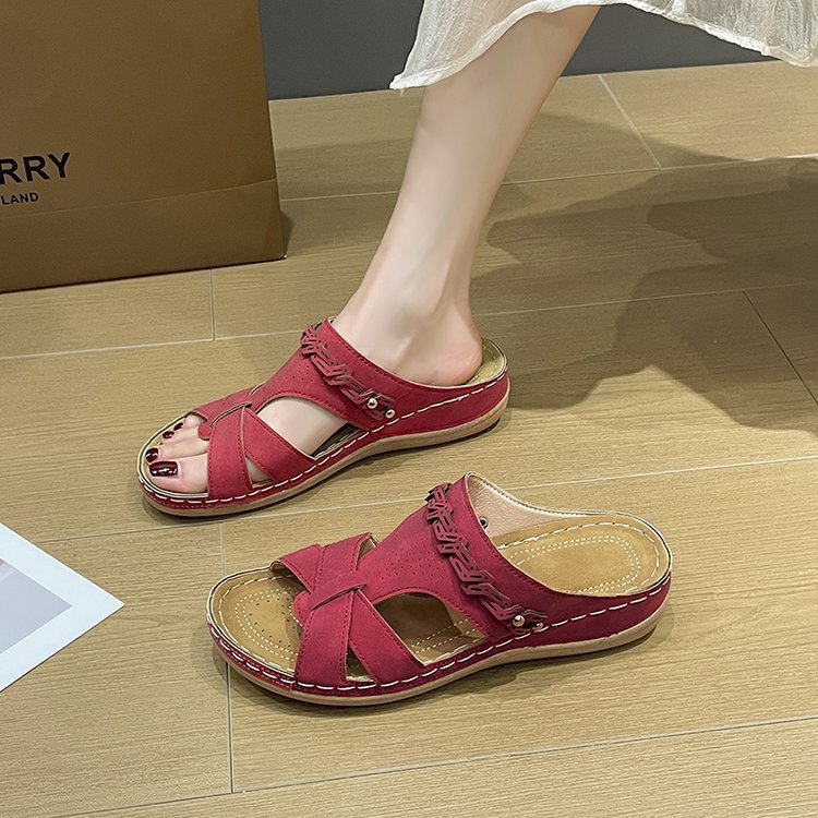 Damen Komfortable und elegante Zehentrenner-Sandalen mit modischem Riemendesign EB
