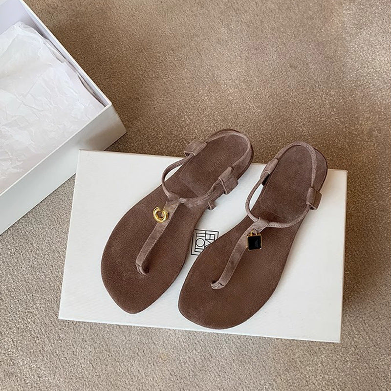 Damen Lederige Sandalen EB