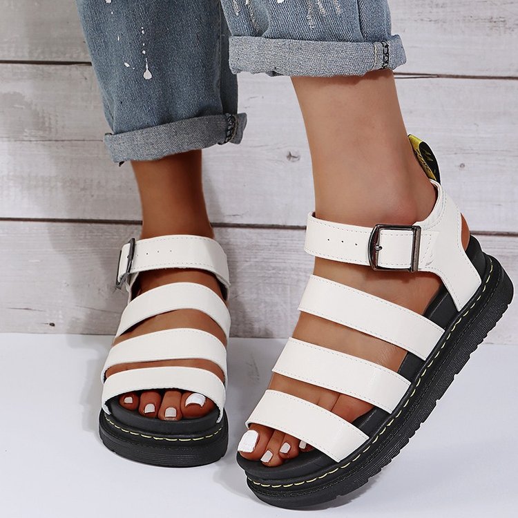 Damen Komfortable und trendige Riemchen-Sandalen EB
