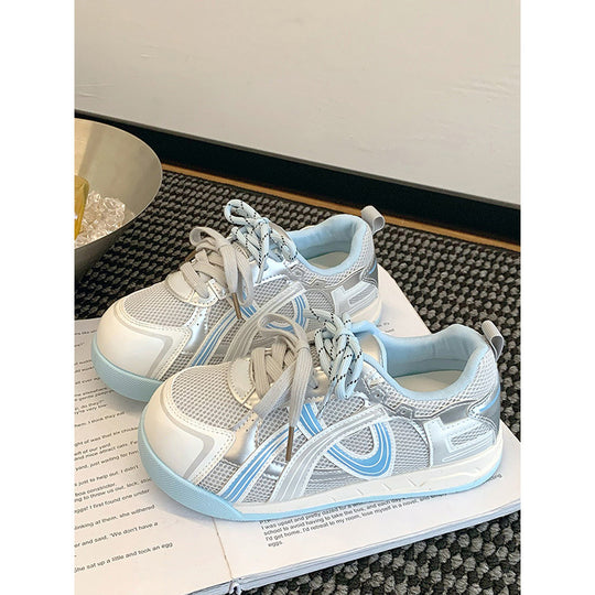 Damen Trendige Sneakers mit atmungsaktiver Mesh-Oberfläche und komfortabler Dämpfung EB