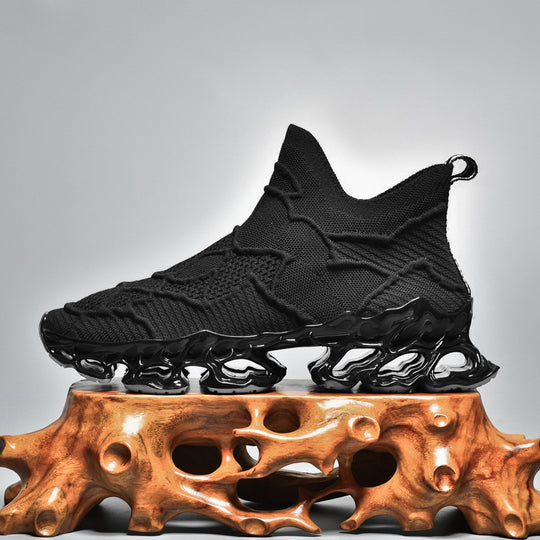 Damen Sportliche Strick-Sneaker mit rutschfester Sohle und innovativer Dämpfungstechnologie EB