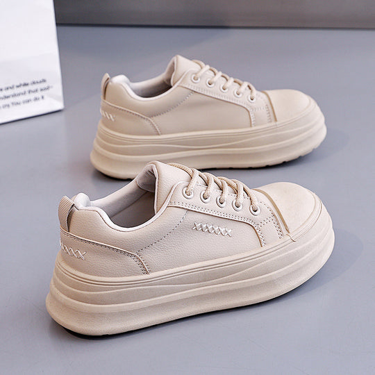 Damen Chunky Sneakers mit stabiler Gummisohle und elegantem Obermaterial EB