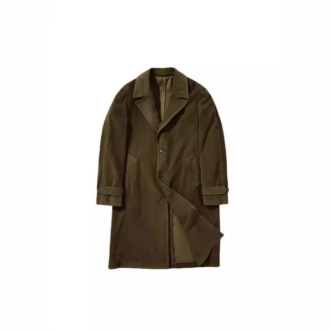 Herren eleganter und stilvoller Wollmantel EB