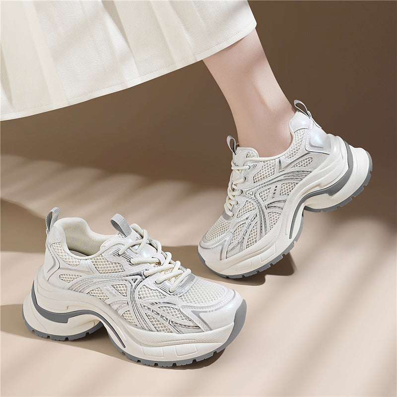 Damen Sportliche Sneakers mit atmungsaktivem Obermaterial und stützender Sohle EB